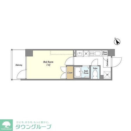 エルフレア立川の物件間取画像